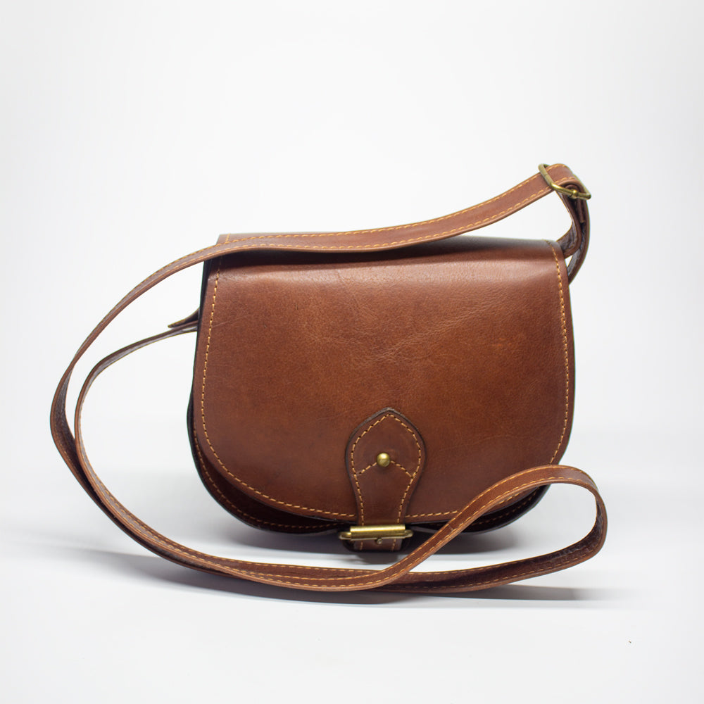 Borsa a spalla marrone
