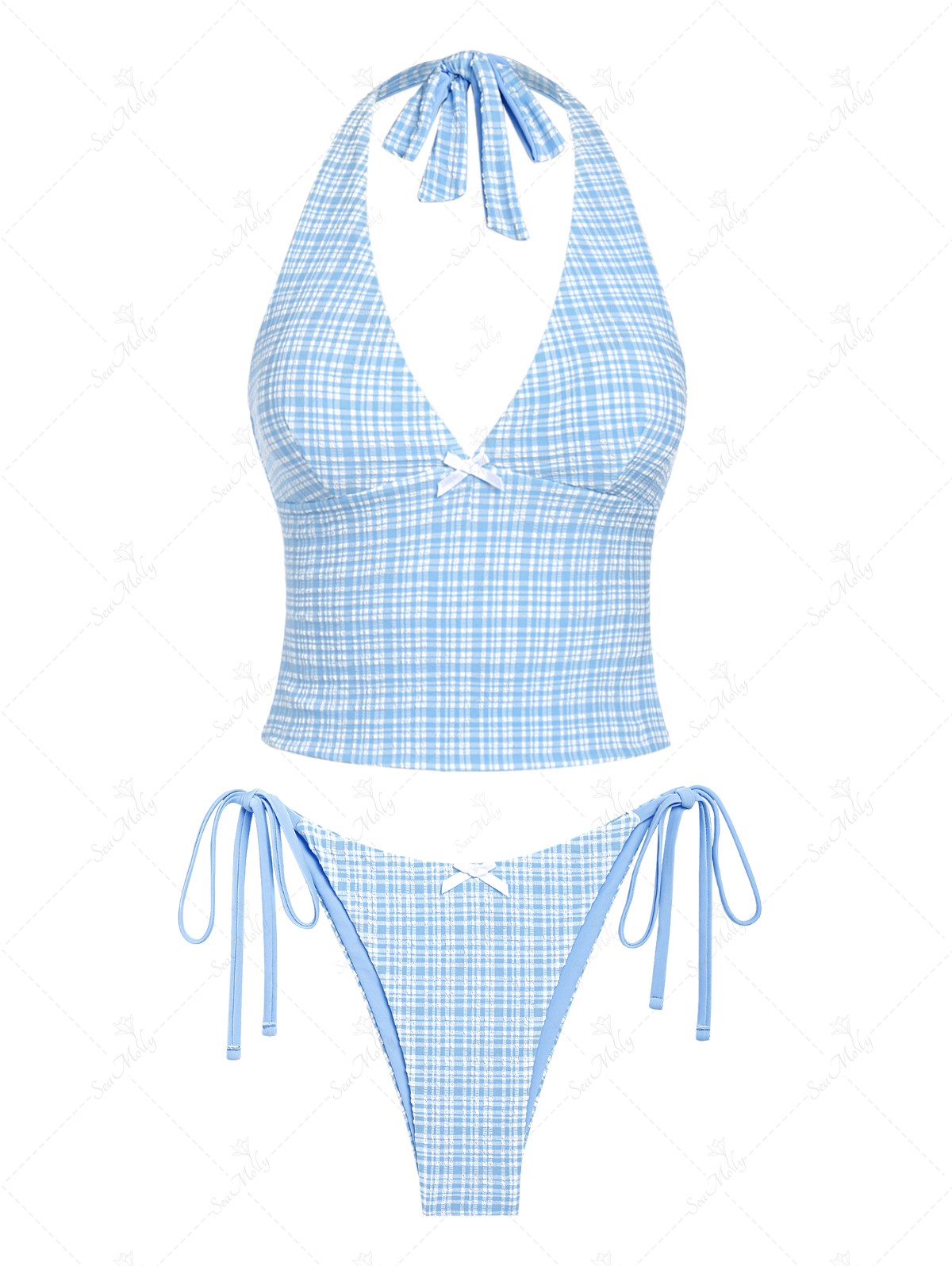 Zoe | Bikini Sgambato & Stampa a Quadri