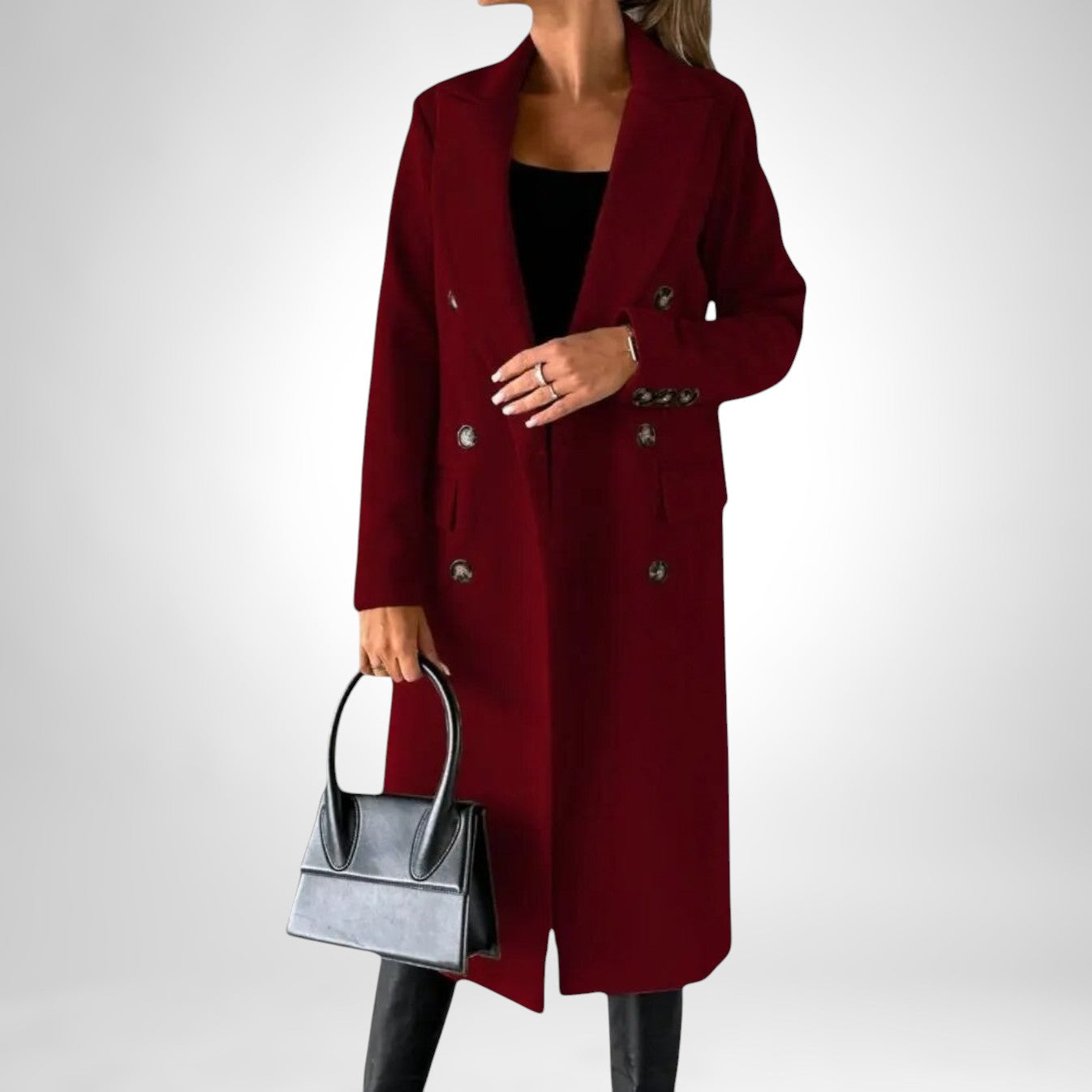 DESIREE™ | CAPPOTTO LUNGO CON DOPPIO PULSANTE