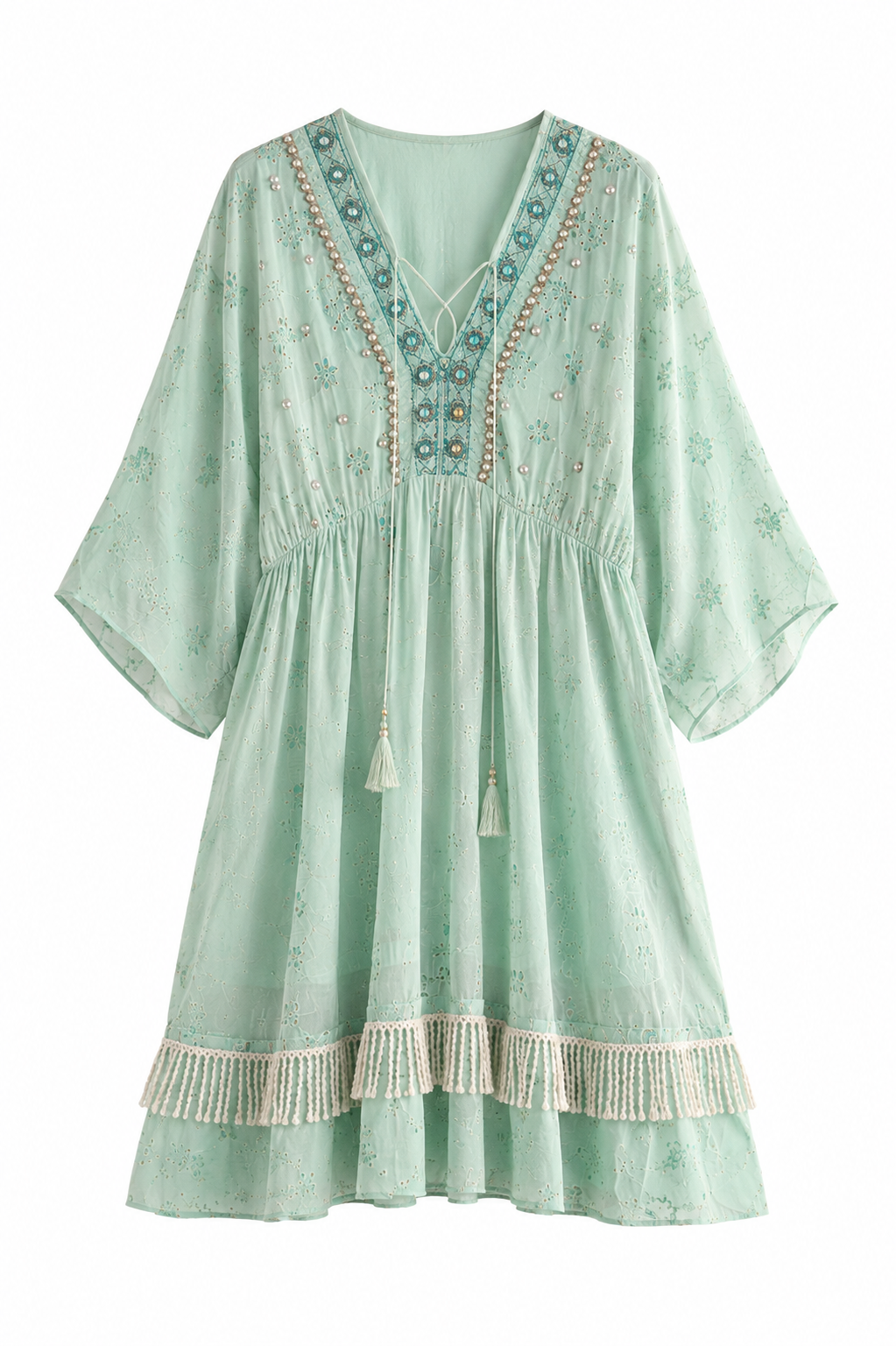 Vestido Aguamarina Corto