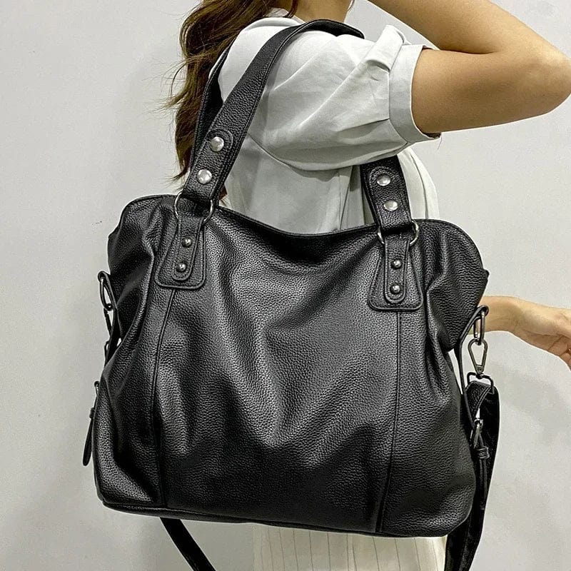 Elegante e multifunzionale borsa in pelle