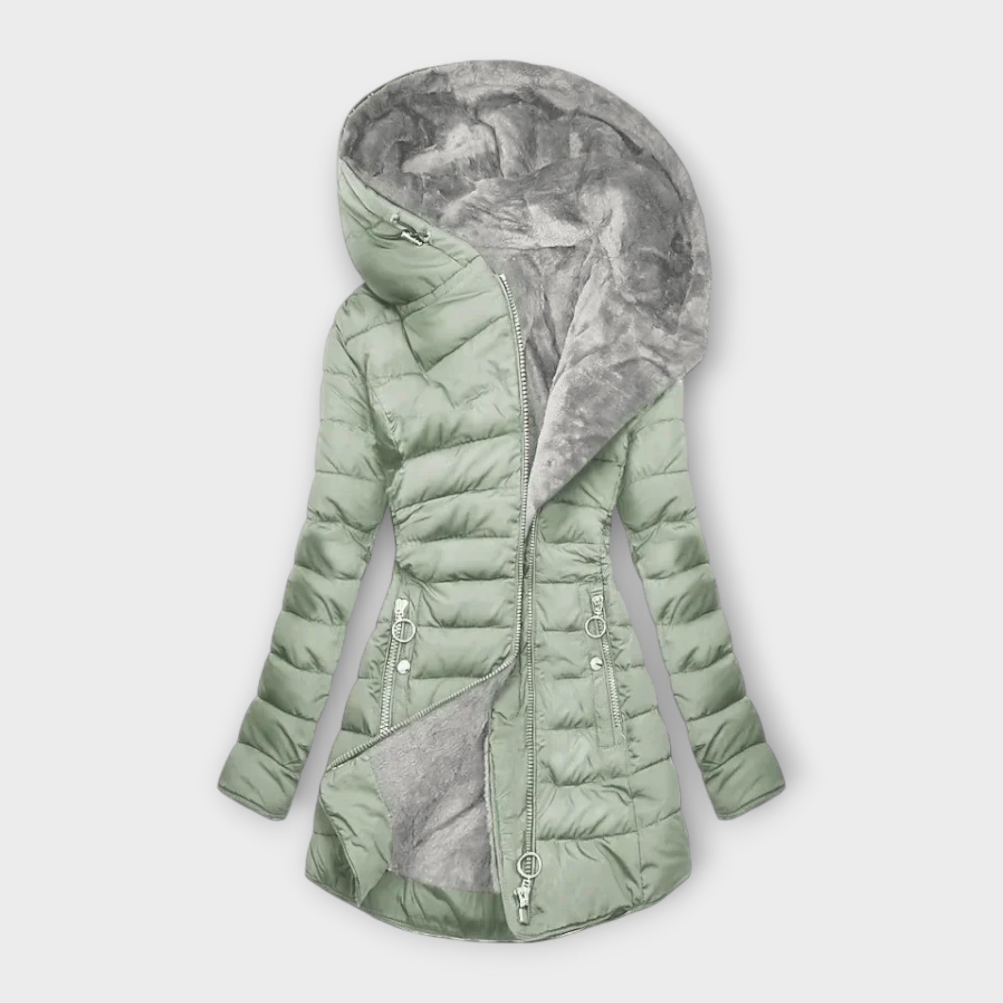 BEATRICE™ | CAPPOTTO CALDO CON FODERA IN ECOPELLICCIA