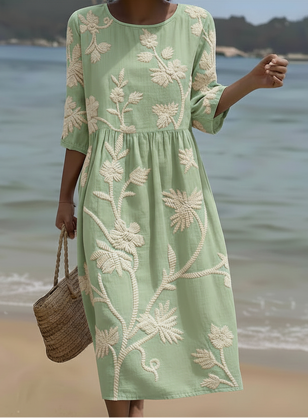 Abito casual da donna con stampa floreale