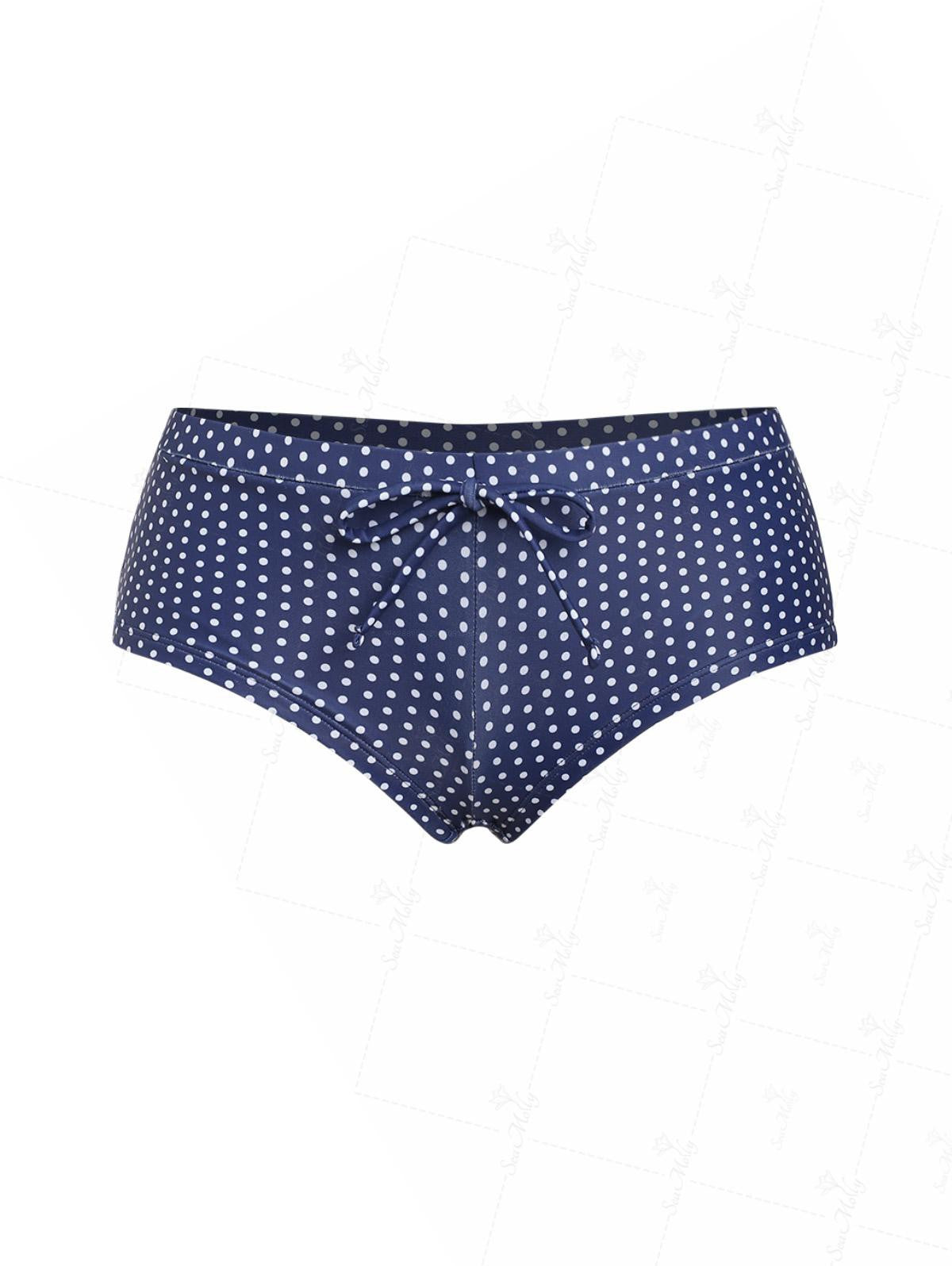 Carla | Costume da bagno da spiaggia con stampa a pois e fiocco