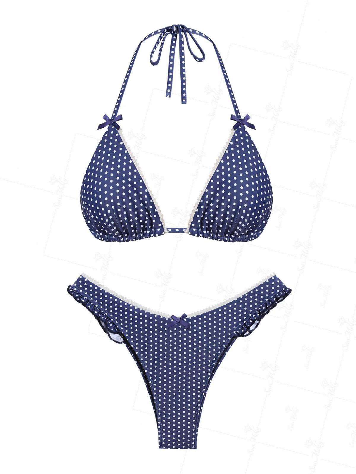 Violeta | Bikini con stampa a pois con vestibilità favorevole
