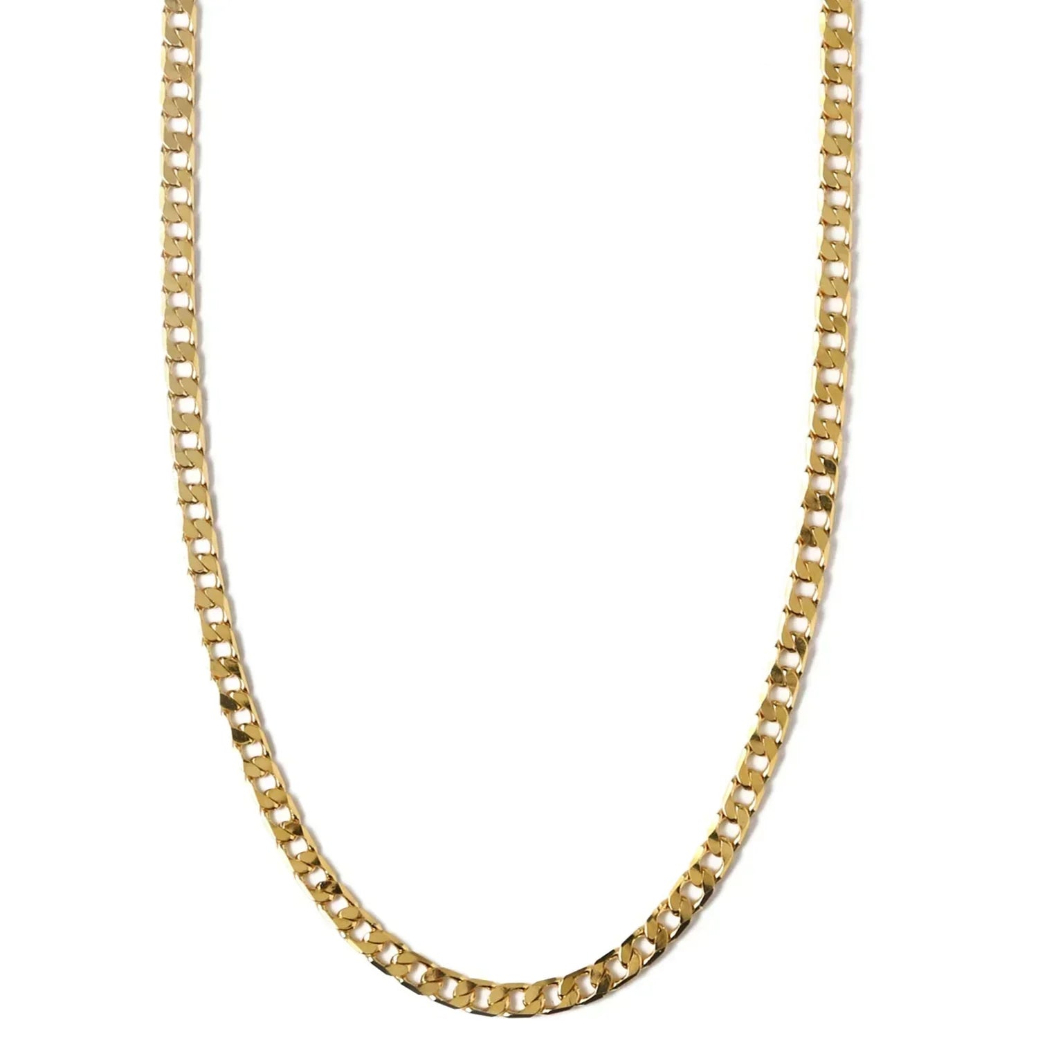 Collana con catena di anelli piatti
