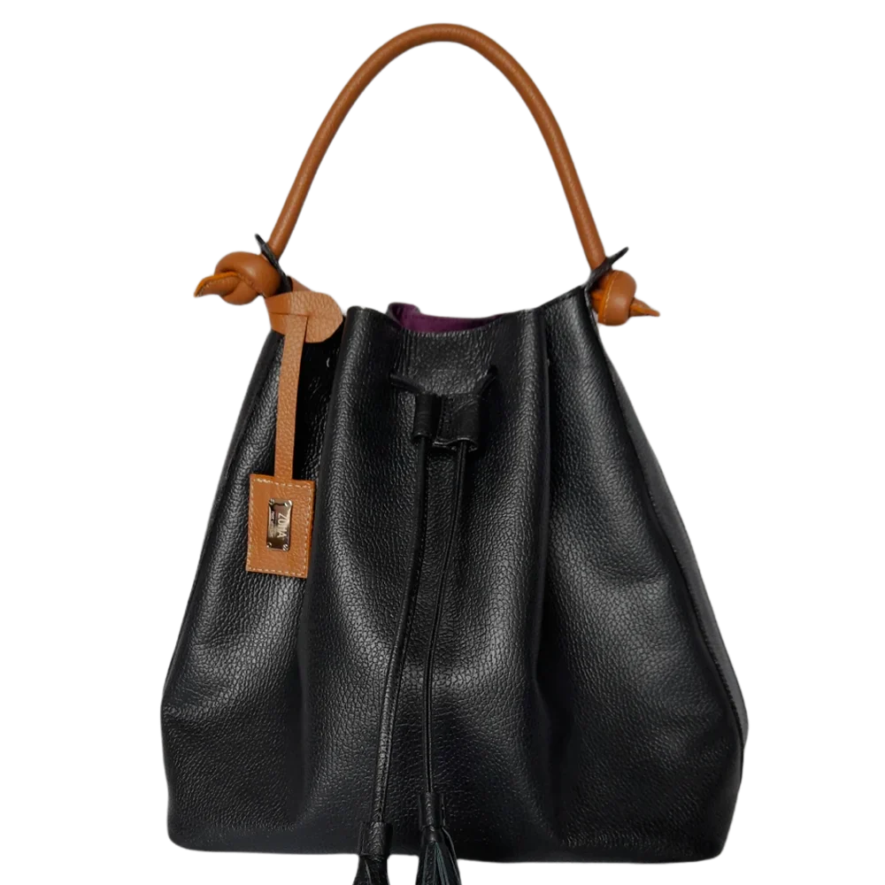 Borsa in pelle nera da donna di Jade