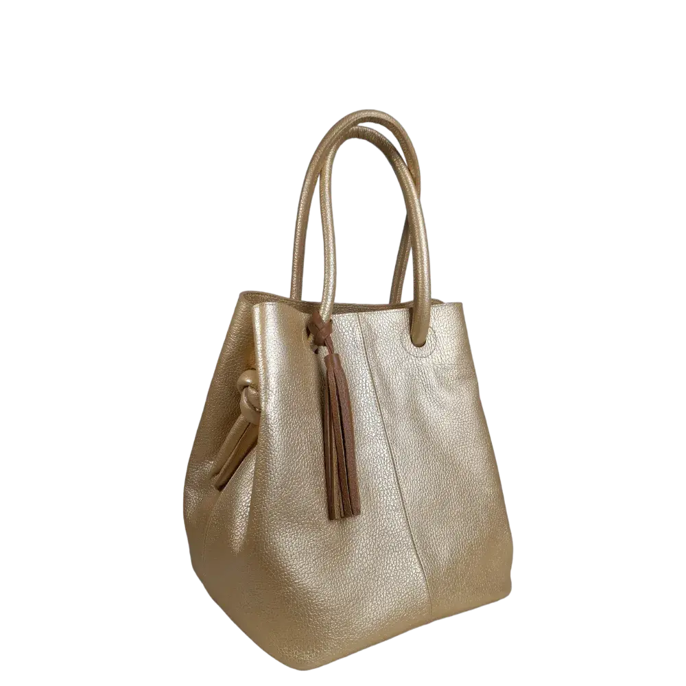 Borsa in Pelle per Donna Brigitte Oro