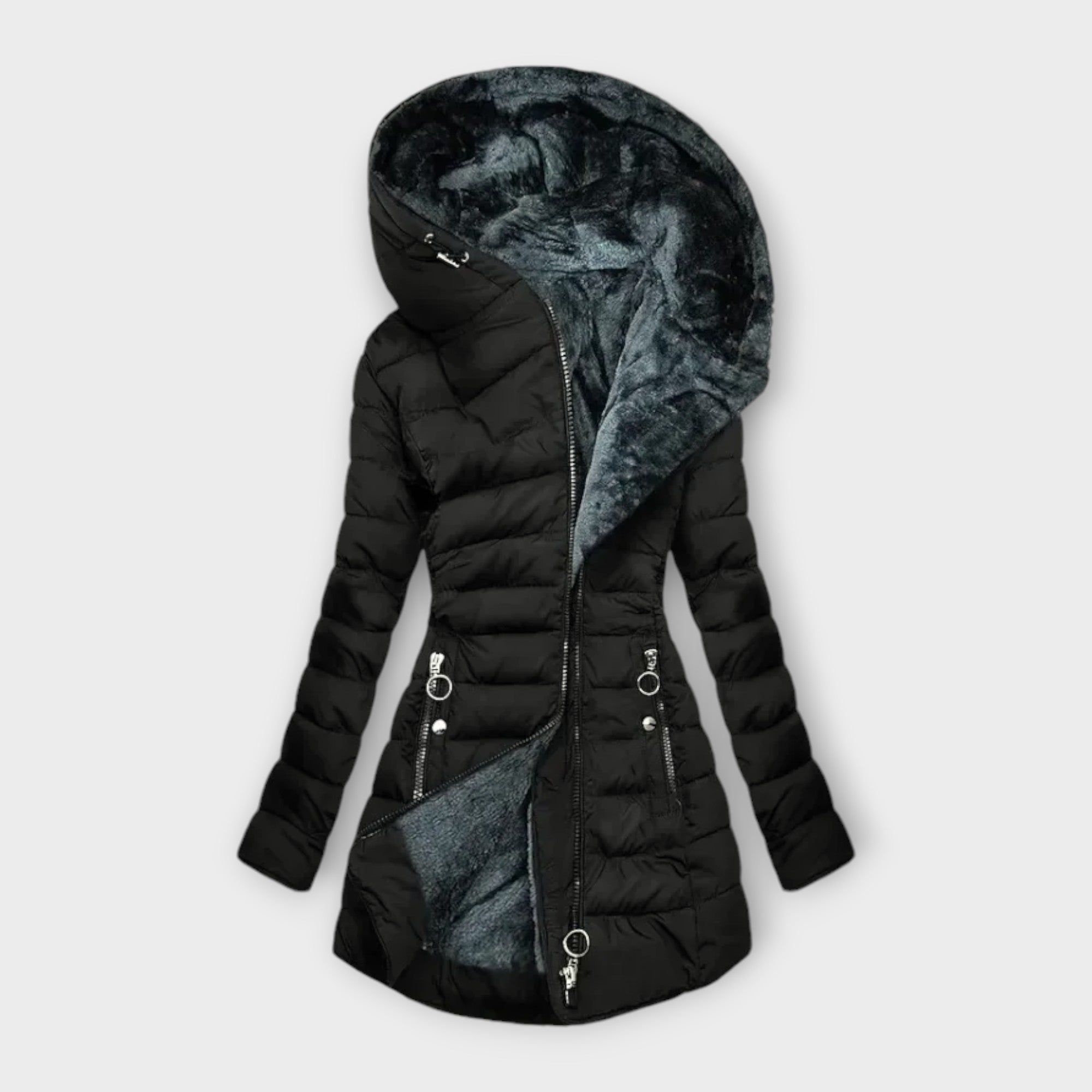BEATRICE™ | CAPPOTTO CALDO CON FODERA IN ECOPELUCHE