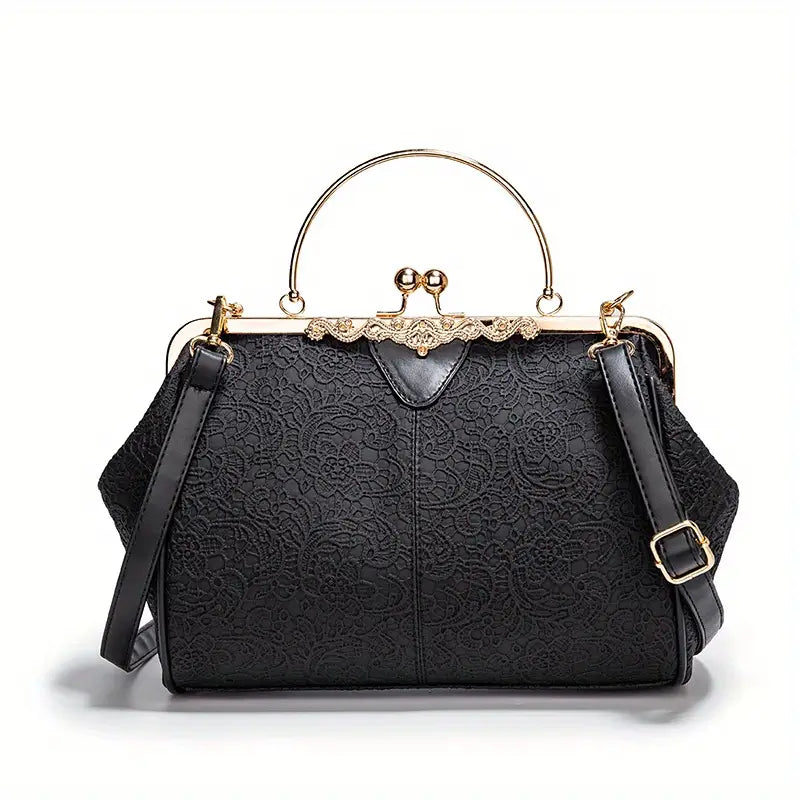 Borsa a spalla geometrica in stile retro di Liv