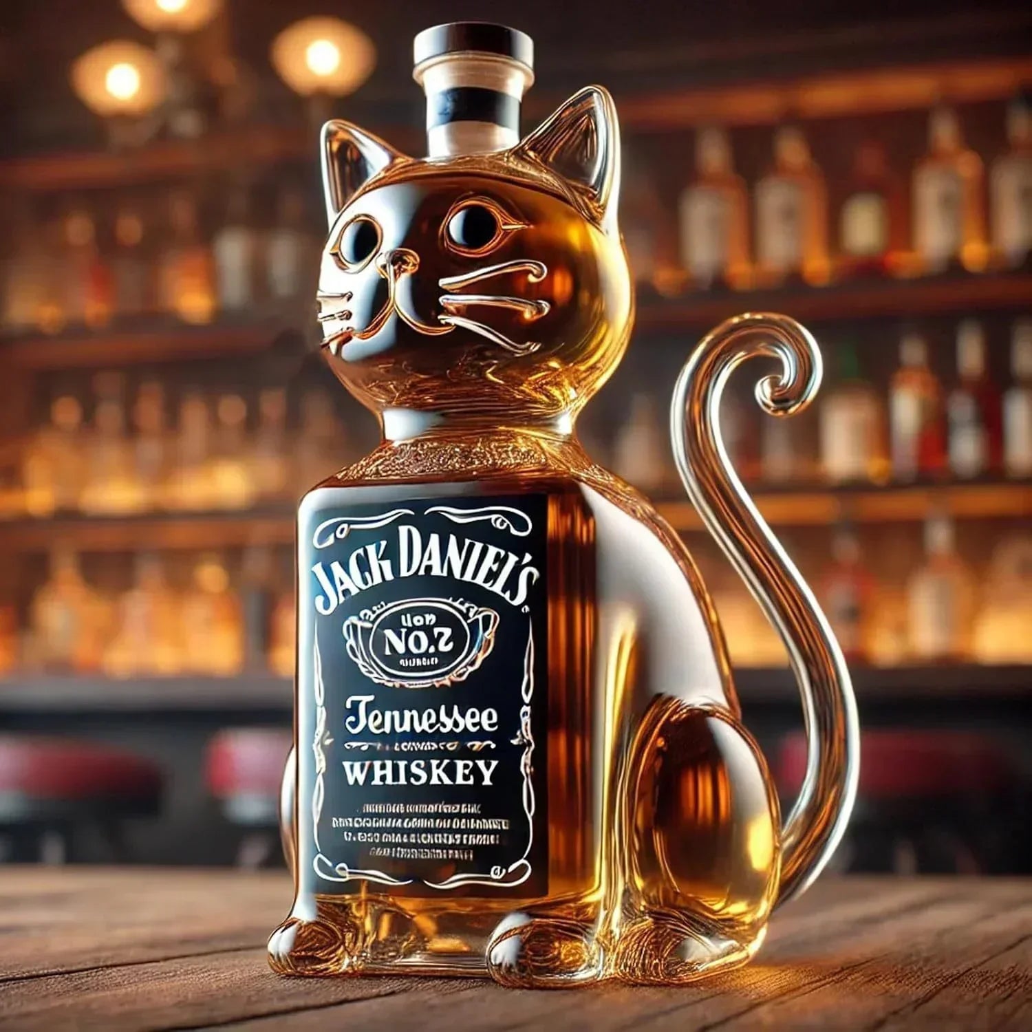 Bottiglia di Whisky - Edizione Gatto
