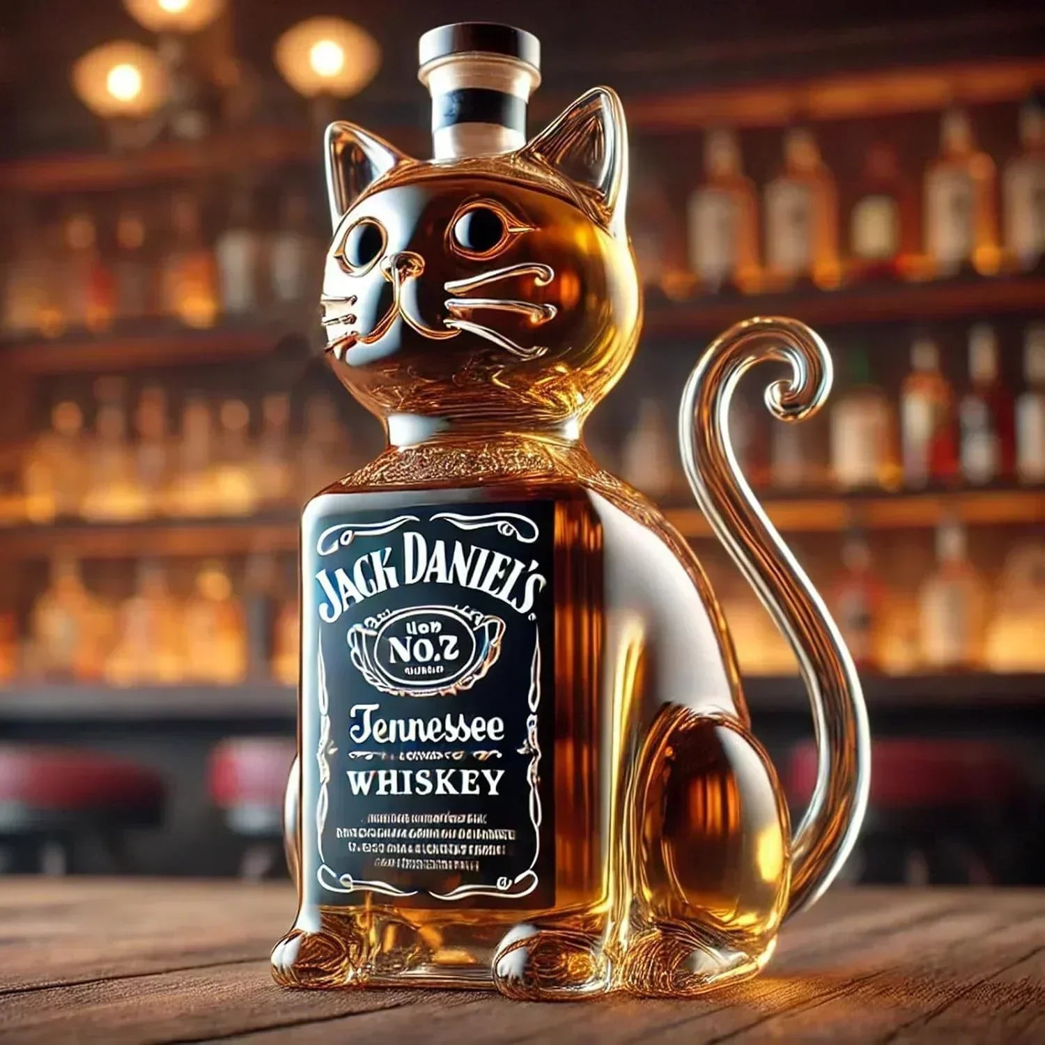 Bottiglia di Whisky - Edizione Gatto