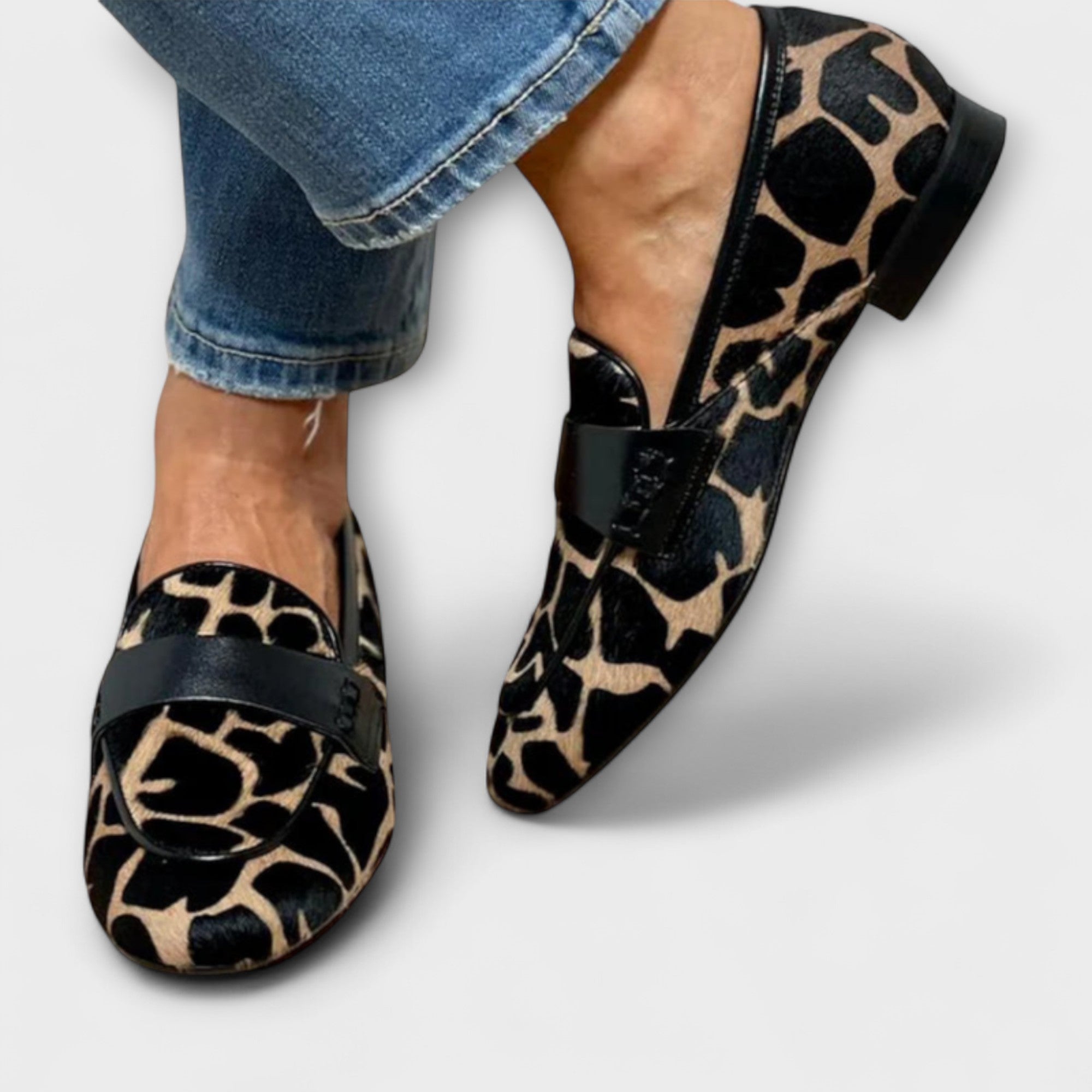 Léonie™ | Mocassino Leopardato