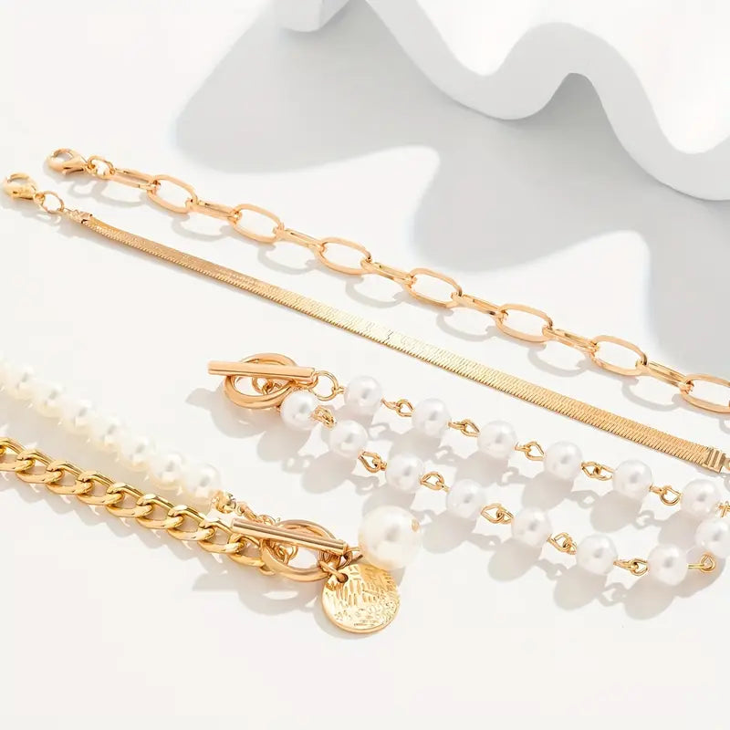 Set di 4 braccialetti