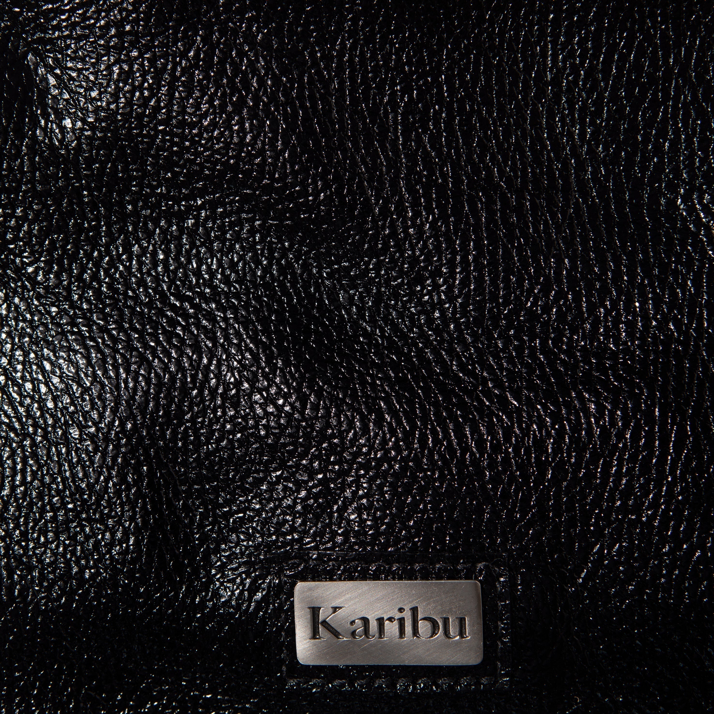 Josefa Borsa in Pelle Lucida Nera