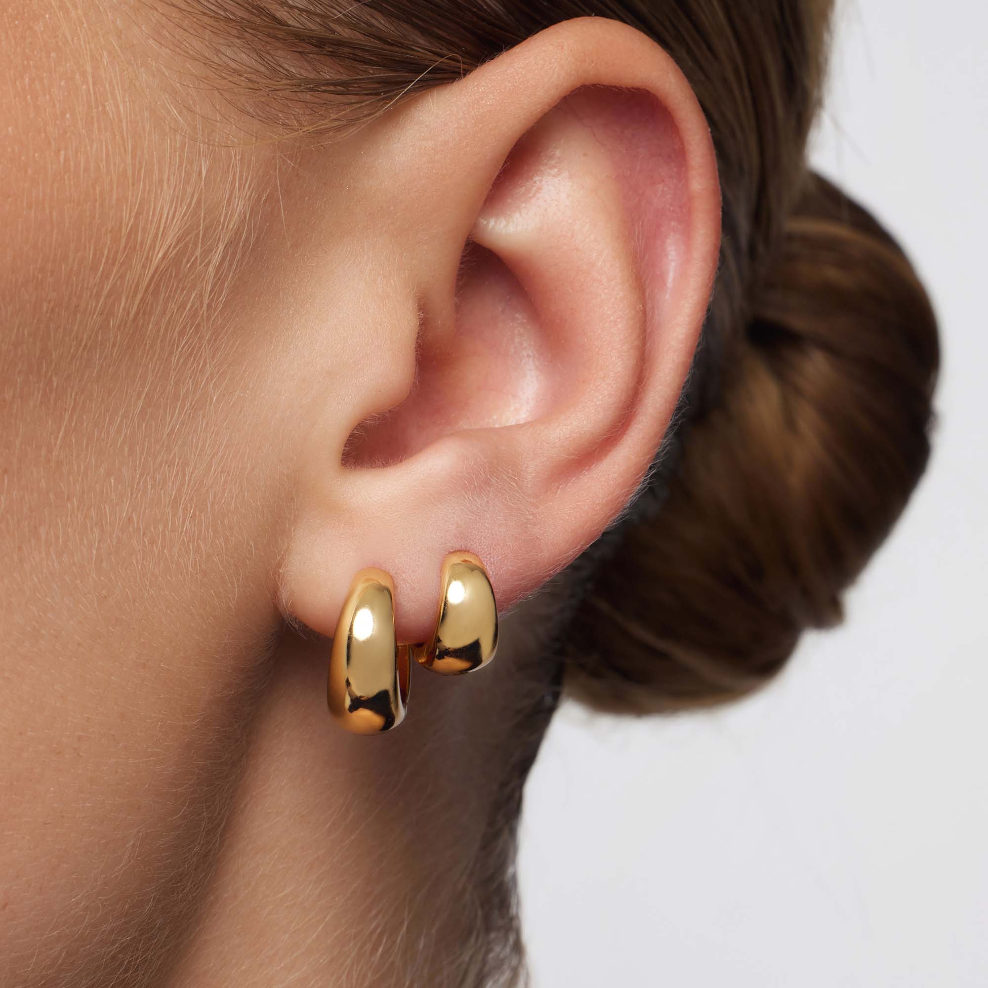 Mini Orecchini a cerchio Rue | Oro
