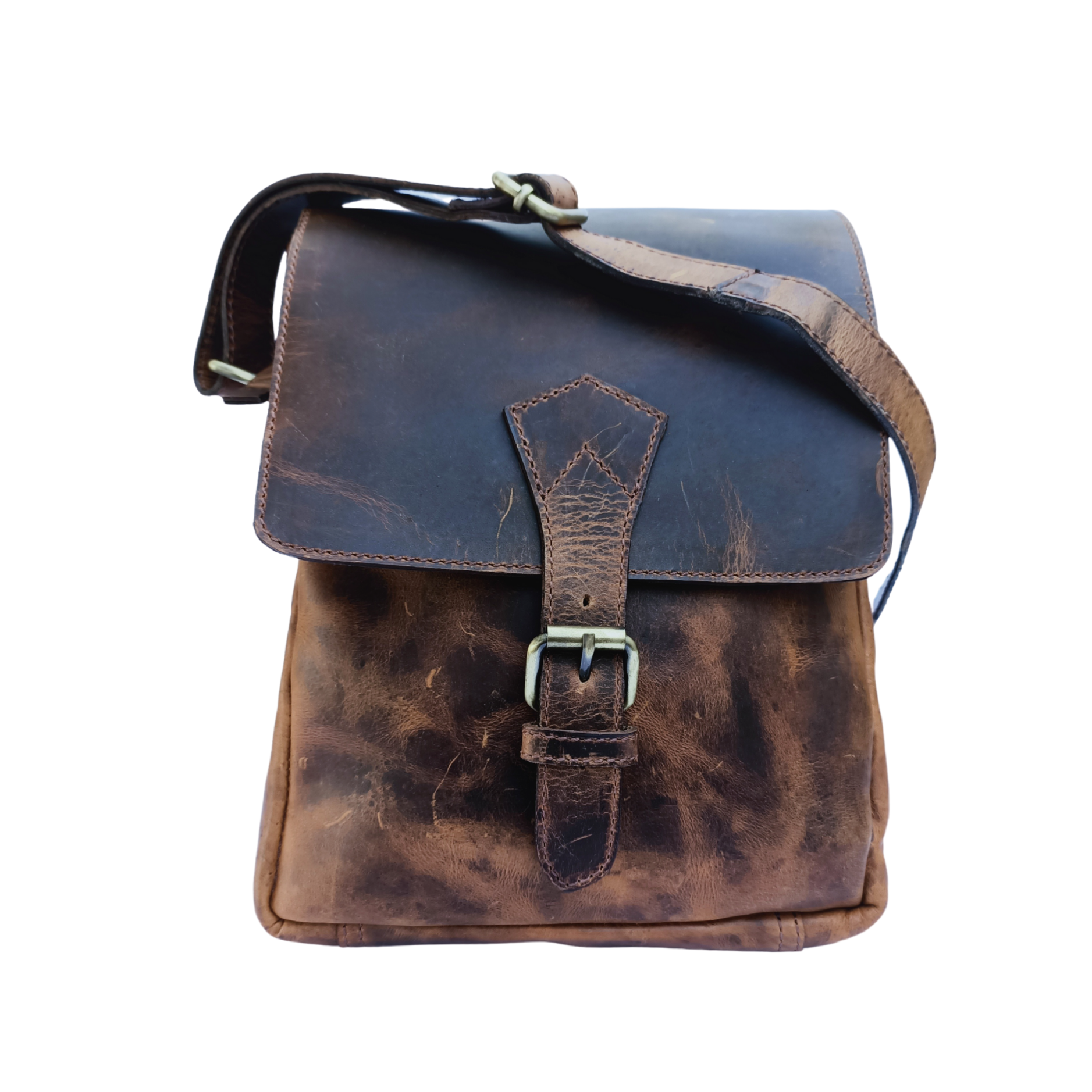 Borsa da donna Hunter in pelle marrone
