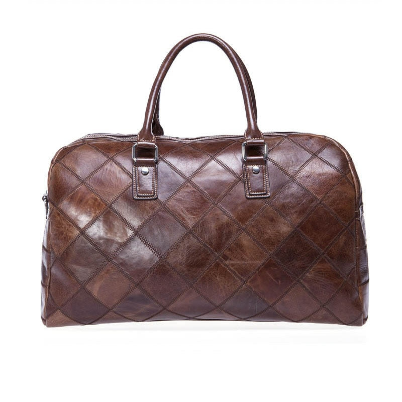 Borsa da Viaggio Unisex in Vera Pelle Morbida