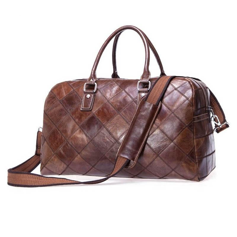 Borsa da Viaggio Unisex in Vera Pelle Morbida