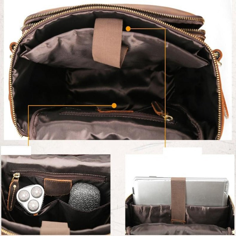 Zaino in pelle vintage
