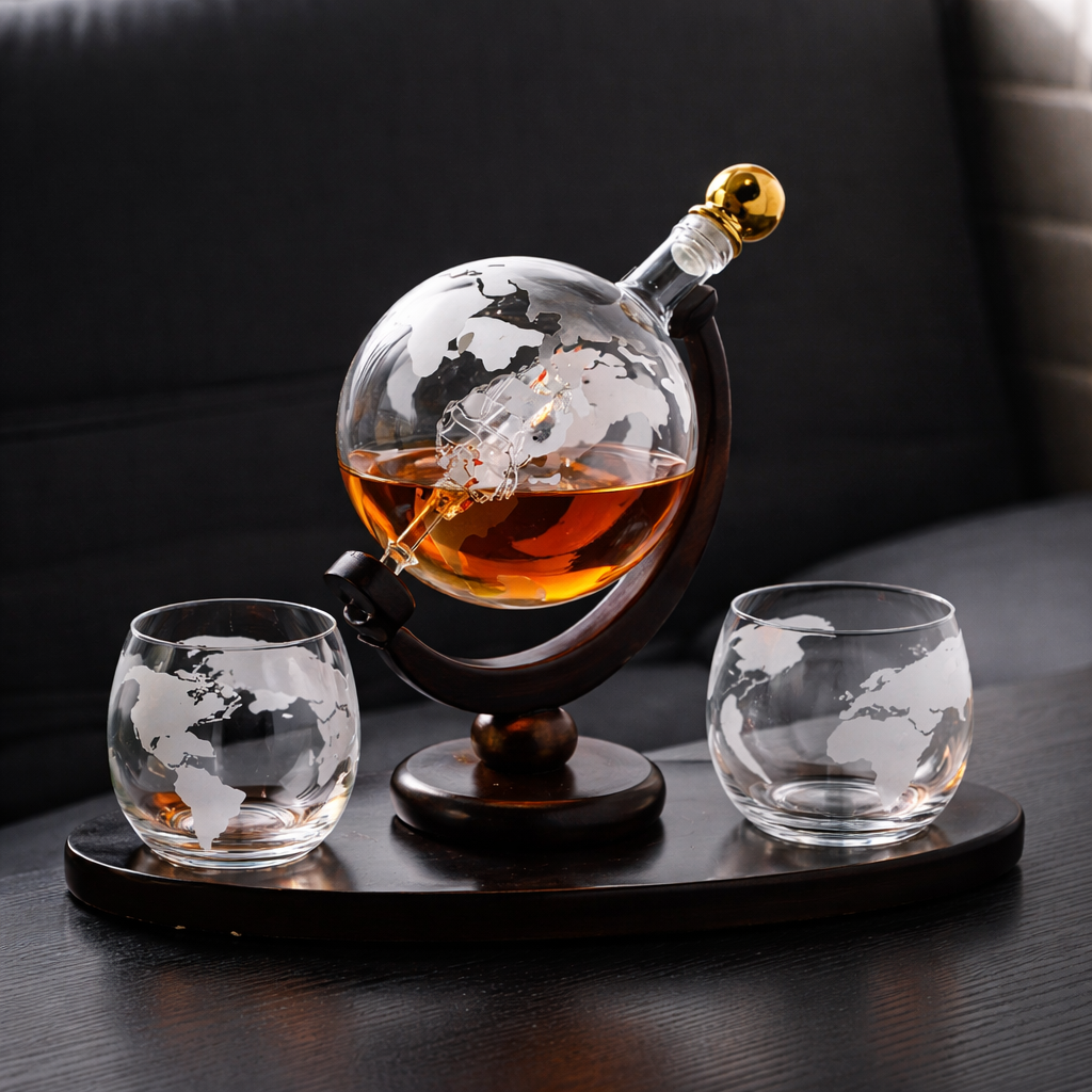 Bottiglia di Whisky - Edizione Mappamondo