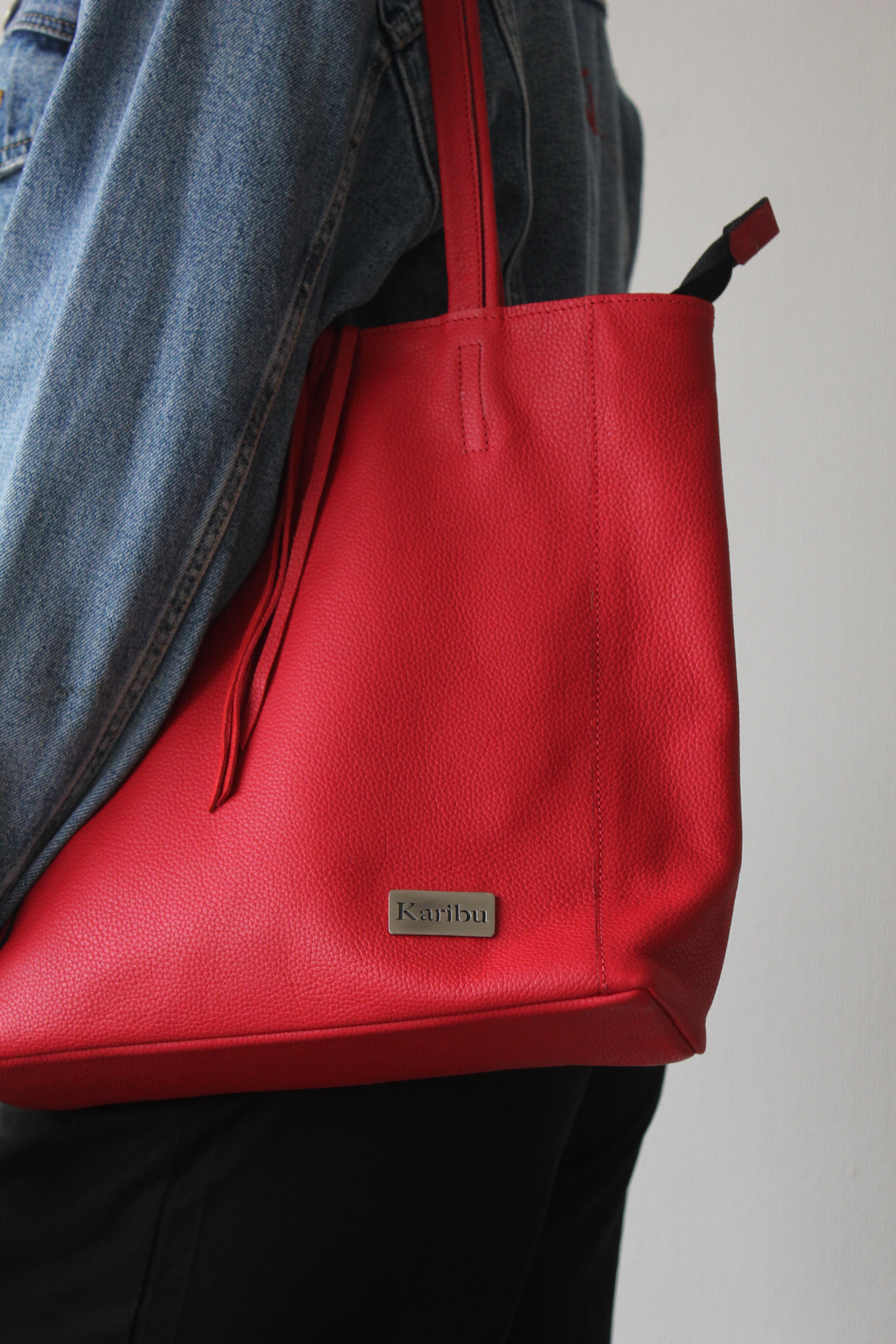 Borsa rossa in stile fiorentino