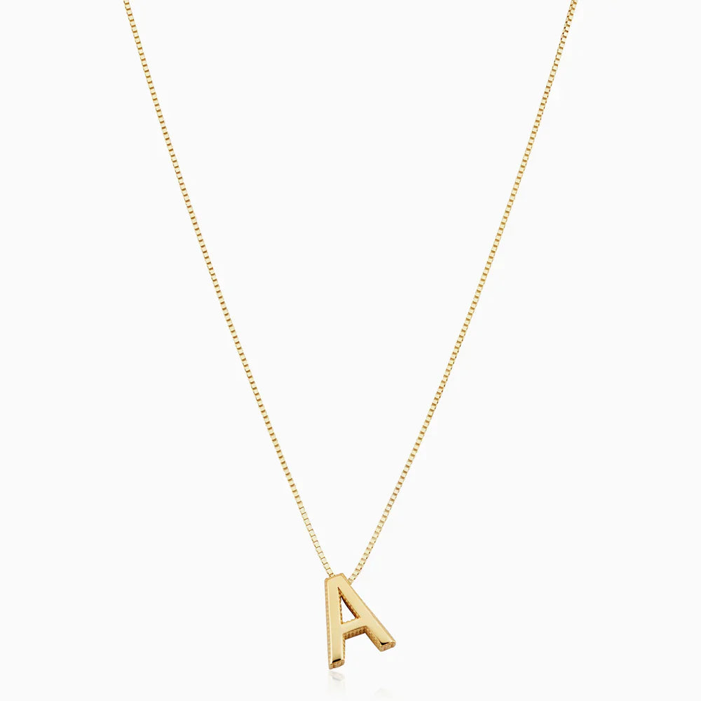Collana con iniziale e lettera d'amore