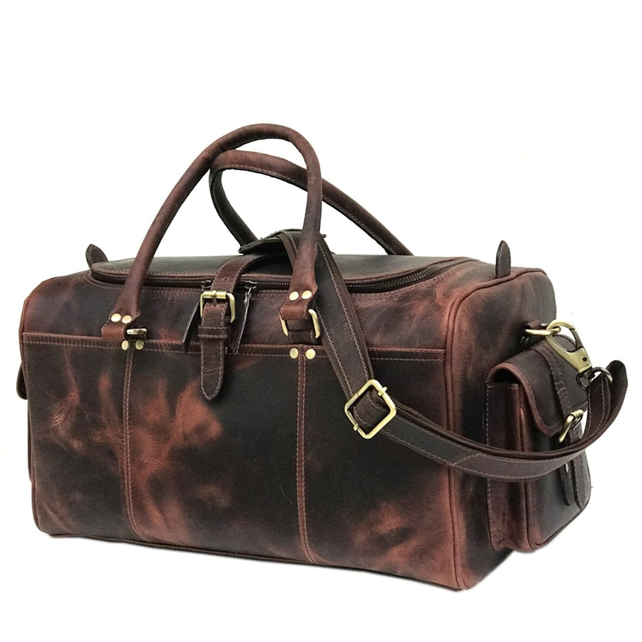 "Weekend bag marrone scuro di Zwei Taschen" potrebbe essere riscritto come "Weekend bag marrone scuro di Zwei Taschen".