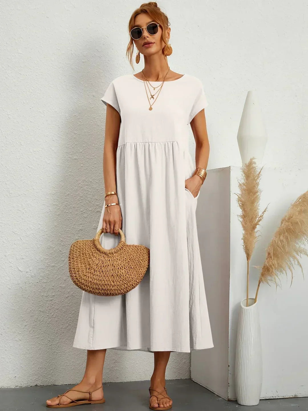 Gabriela™ | Vestito midi elegante e comodo