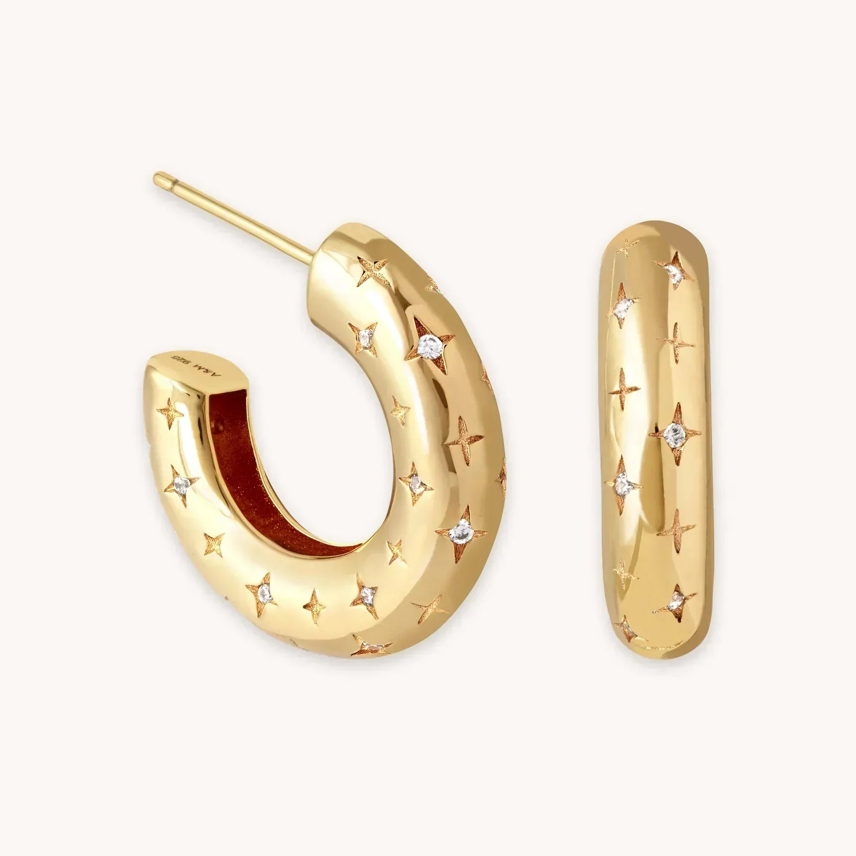 Cosmic Hoop Orecchini | Oro