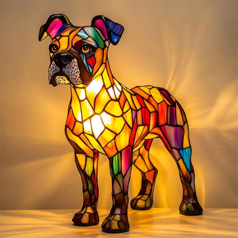 Tyson  | Lampada per cane Magisk in vetro colorato