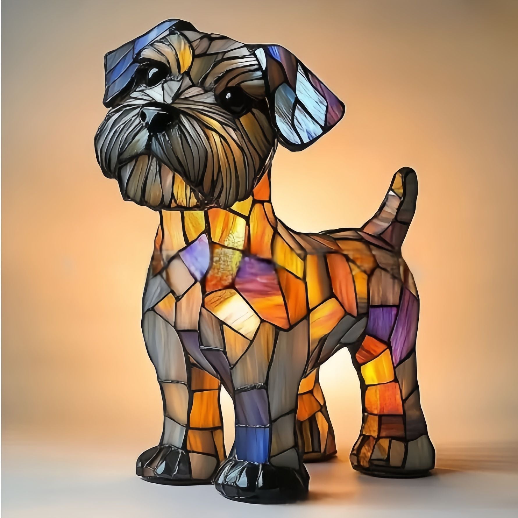 Rocky | Lampada per cani Magisk in vetro colorato
