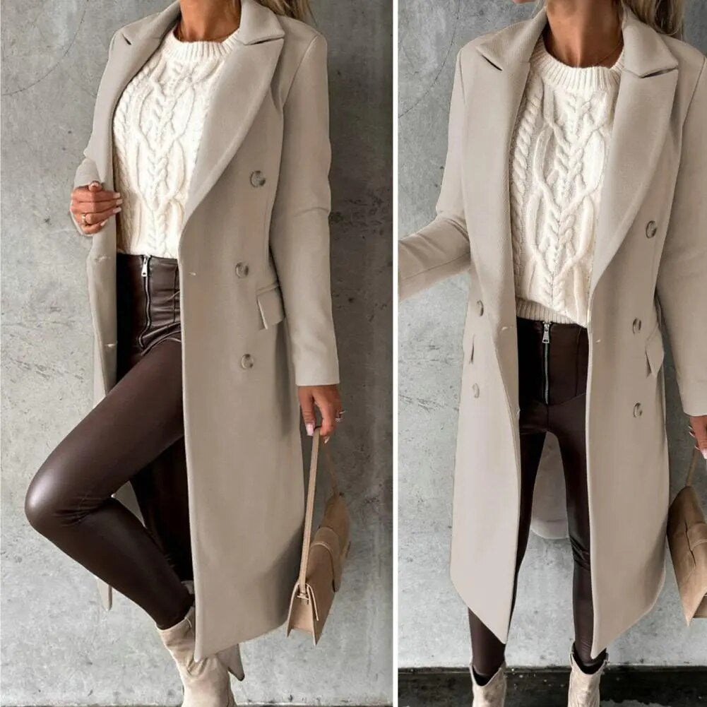DESIREE™ | CAPPOTTO LUNGO CON DOPPIO PULSANTE