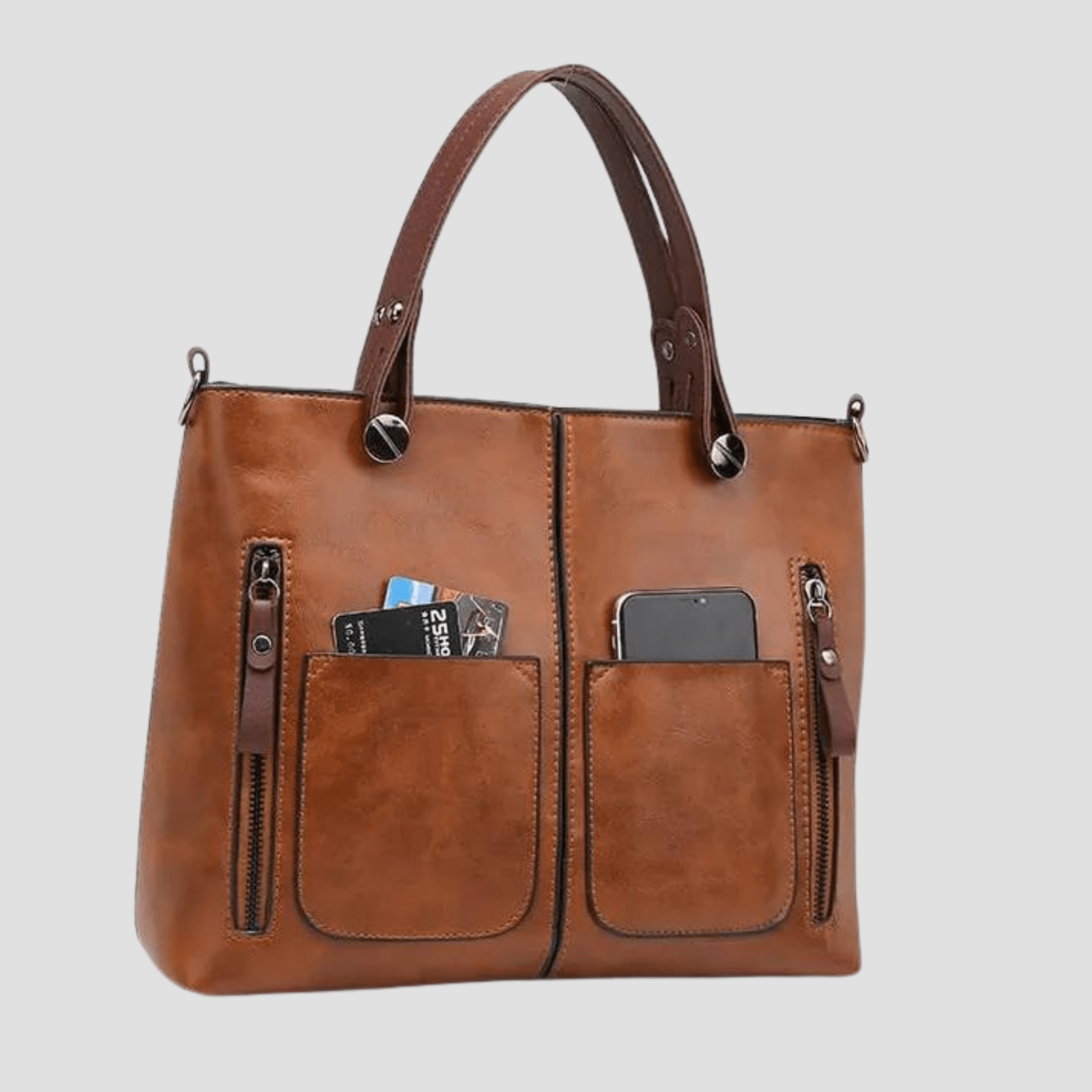 Borsa a spalla in pelle vintage elegante