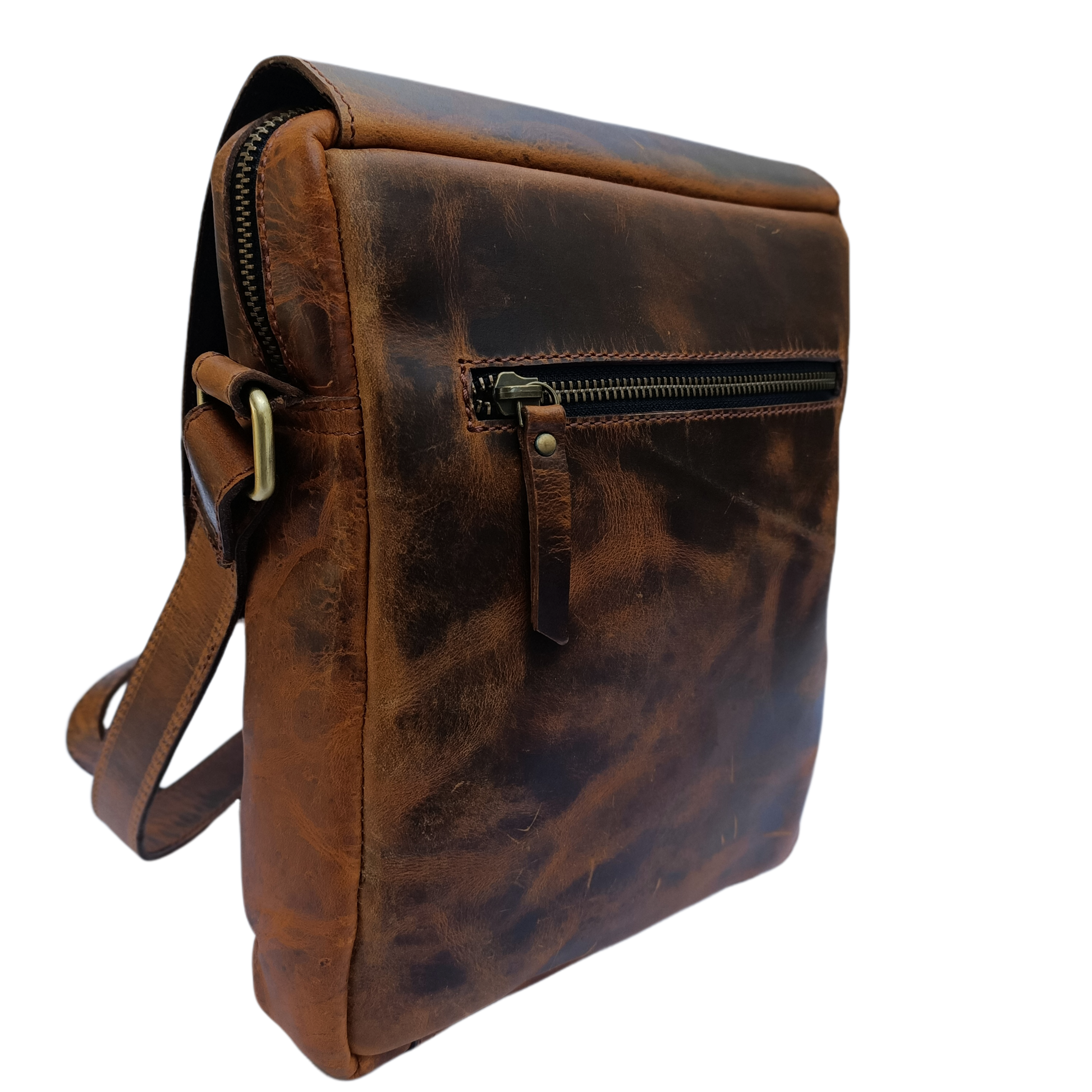 Borsa da donna Hunter in pelle marrone