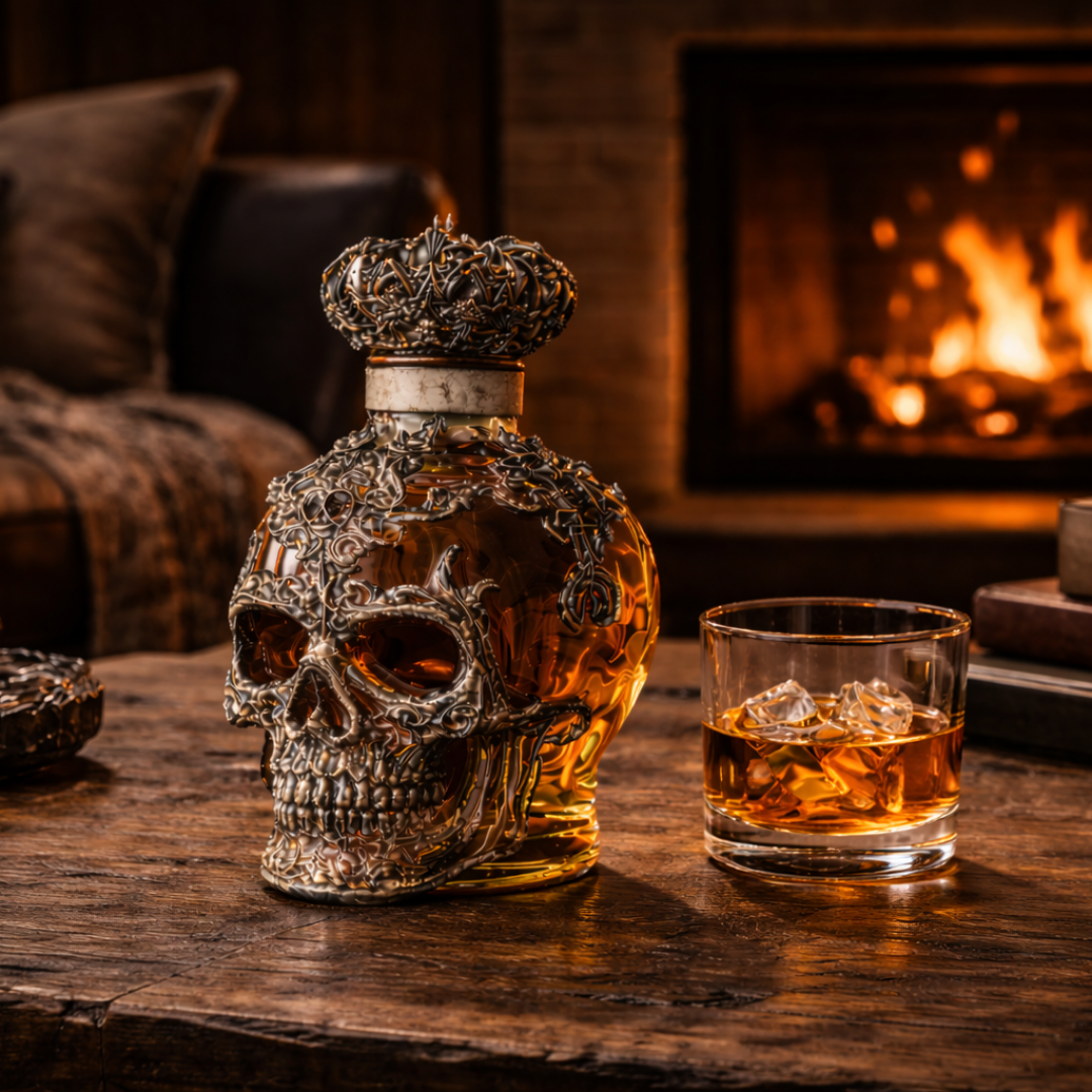 Bottiglia di Whisky - Edizione Teschi