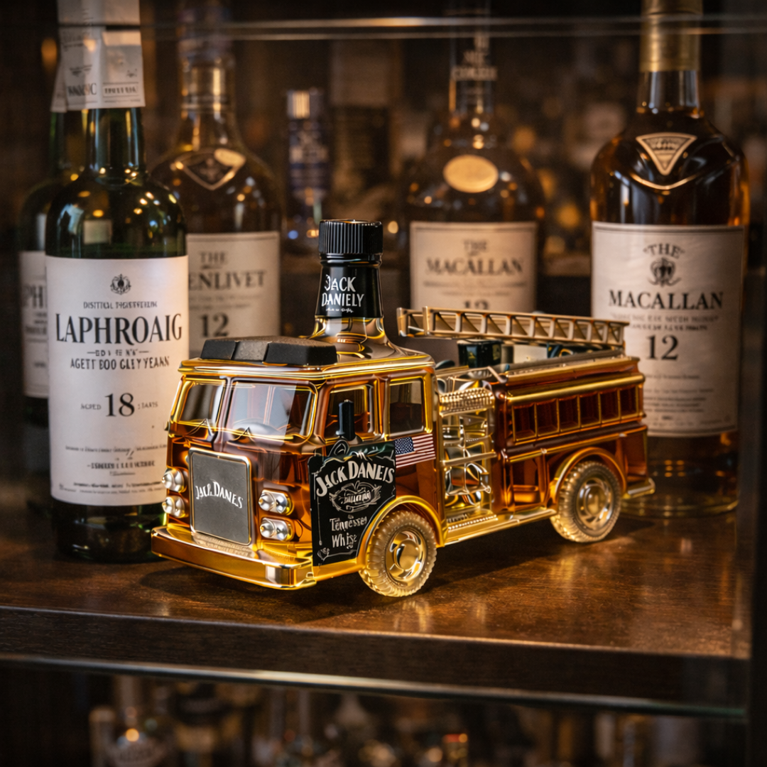 Bottiglia di Whisky Jack Daniel's - Edizione Pompiere