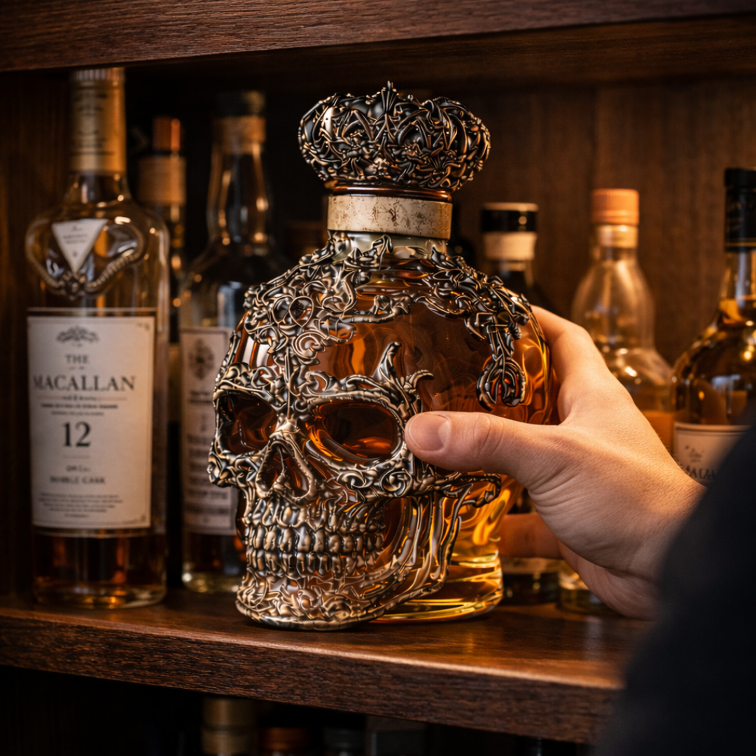 Bottiglia di Whisky - Edizione Teschi