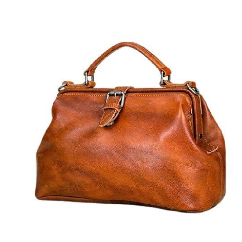 Borsa a tracolla in vera pelle da donna