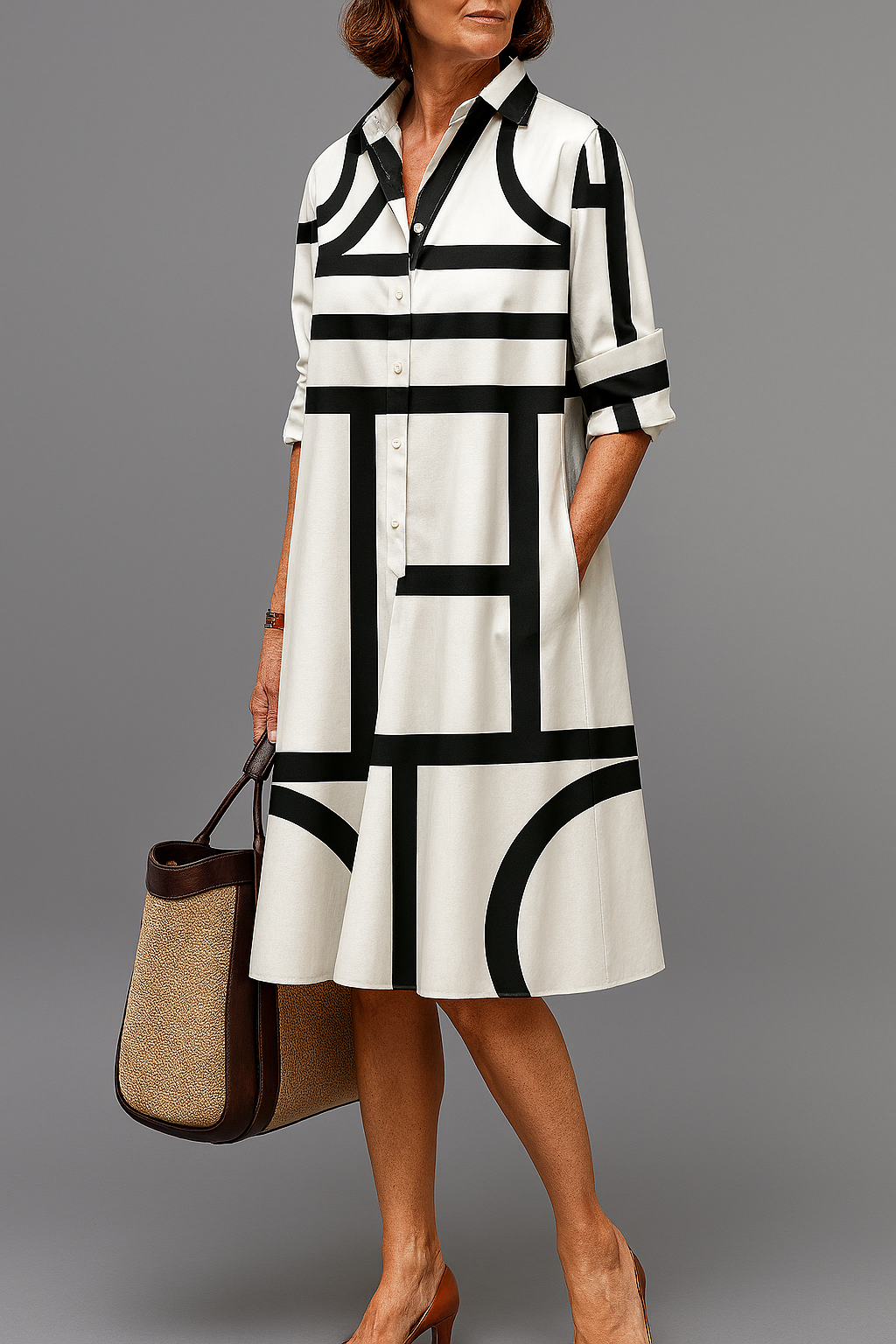Ellie | Abito midi elegante e curato
