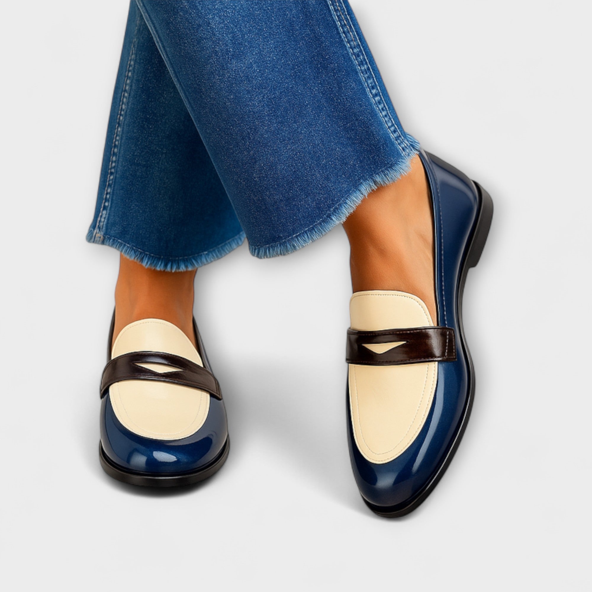 Claudia™ | Mocassini a Contrasto