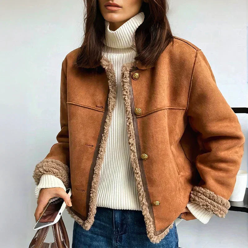 Carla| GIACCA IN PELLE CALDA E RAFFINATA