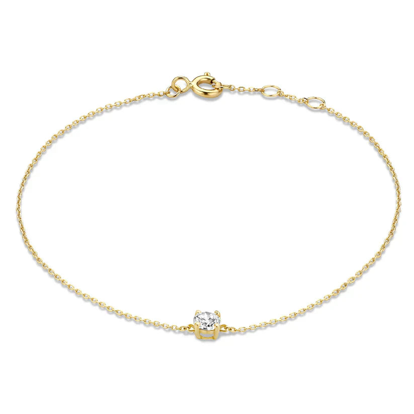 Bracciale con moissanite Cléa | Oro