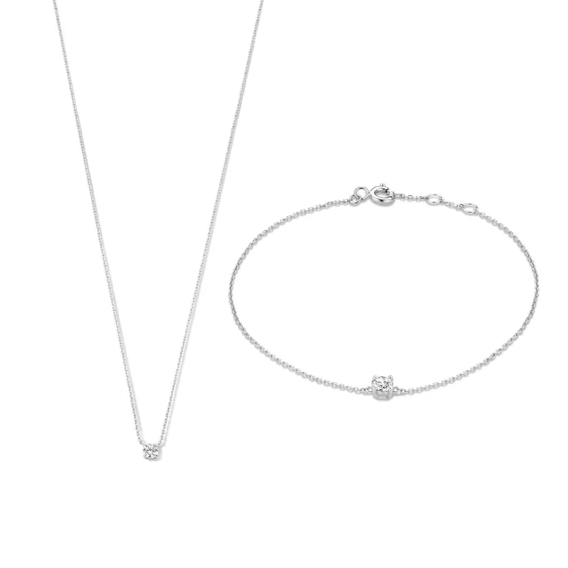 Gioiello con pietre di moissanite Cléa | Oro