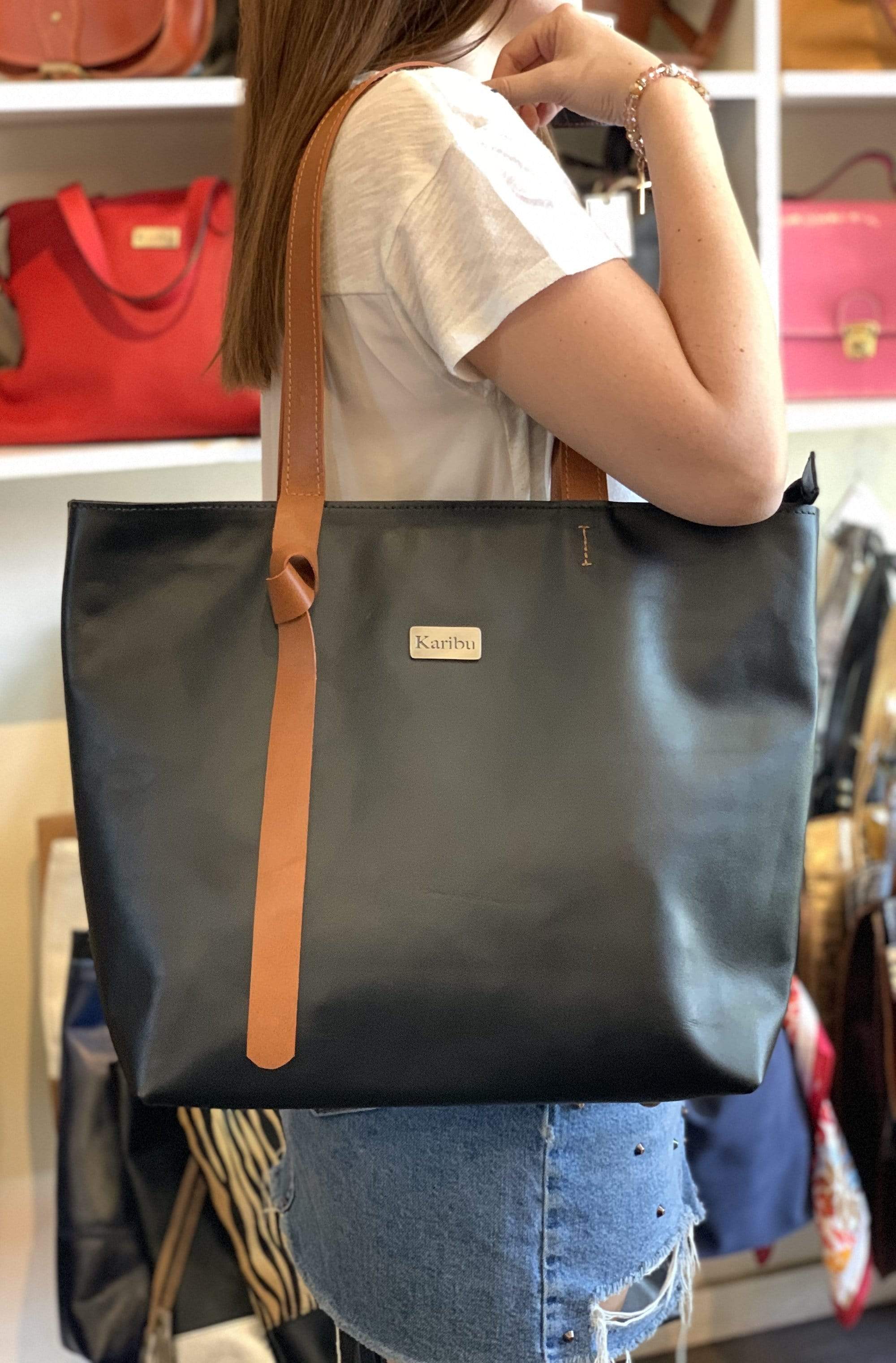 Borsa Emilia Nera e Marrone