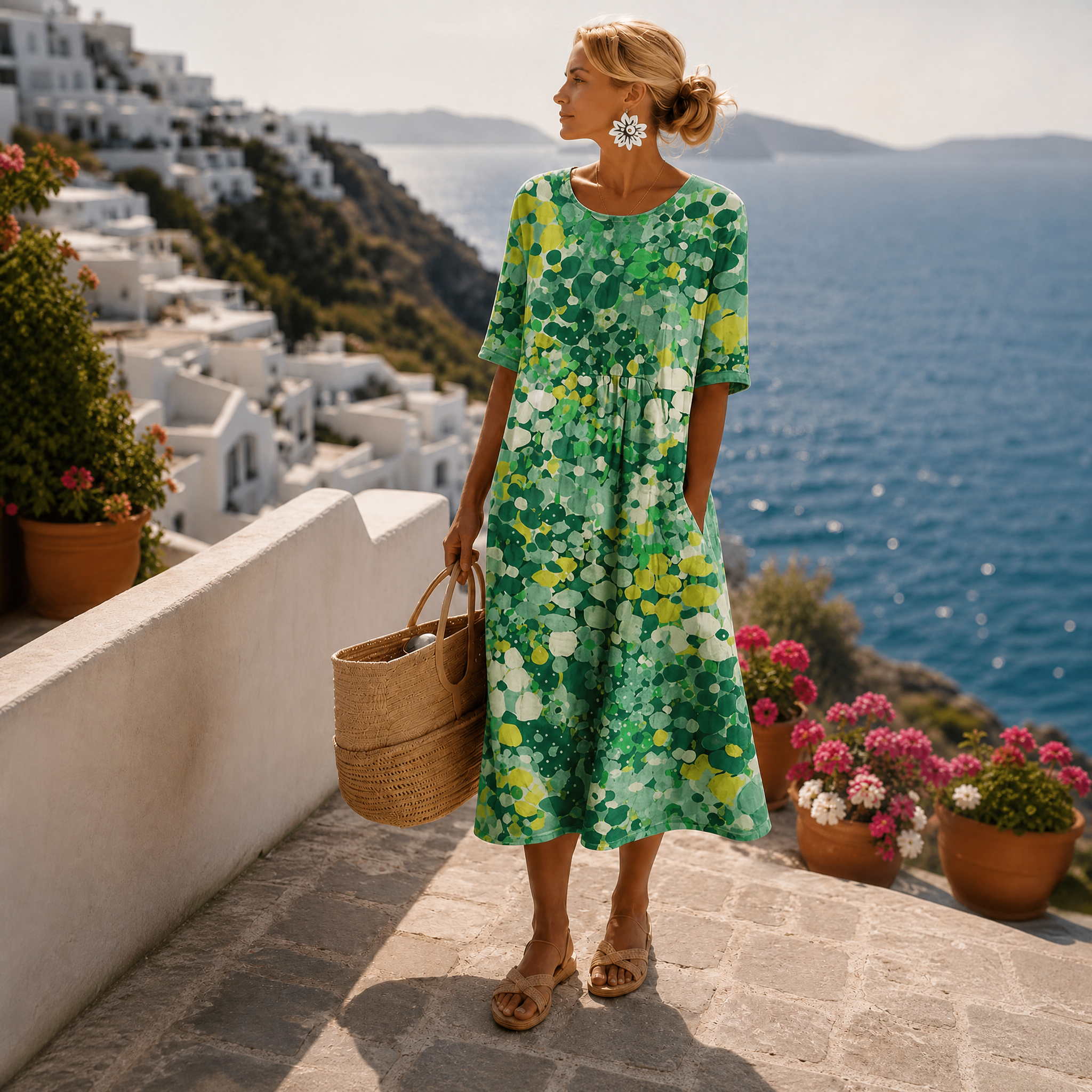 Frances midi dress — colour variation
